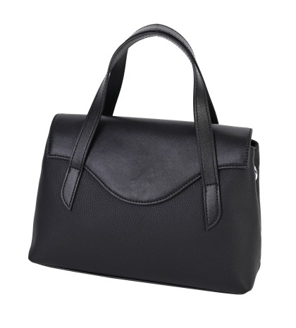 Дамска чанта от естествена кожа в черен цвят. Код: 7108