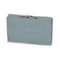 Малко дамско портмоне от естествена кожа в син цвят. КОД: K711