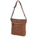 Дамска ежедневна чанта от висококачествена екологична кожа в кафяв цвят Код: 7136