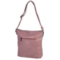 Дамска ежедневна чанта от висококачествена екологична кожа в розов цвят Код: 7136