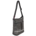 Дамска ежедневна чанта от висококачествена екологична кожа в сив цвят Код: 7160