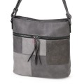 Дамска ежедневна чанта от висококачествена еко кожа, в сив цвят Код: 7163