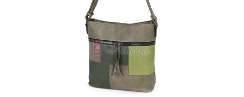 Дамска ежедневна чанта от висококачествена еко кожа, в зелен цвят Код: 7163