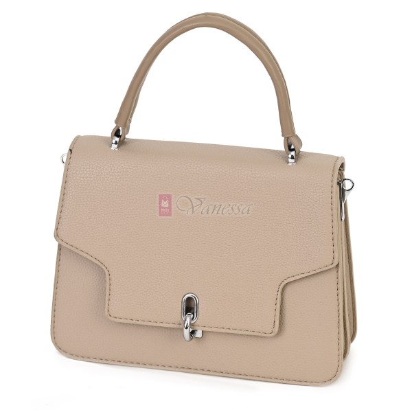  Дамска чанта от еко кожа в бежов цвят. Код: 730