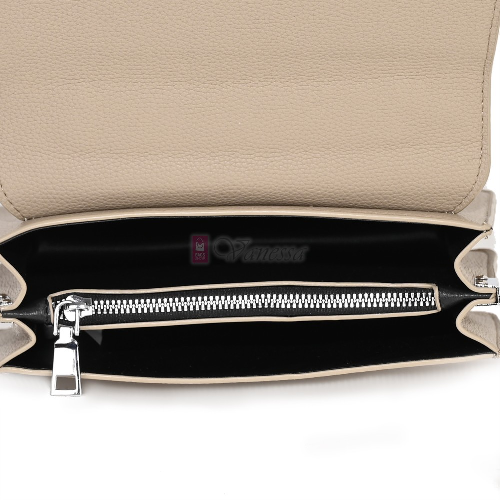  Дамска чанта от еко кожа в бежов цвят. Код: 730