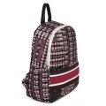 Дамска раница от текстил в цвят бордо. Код: 7346