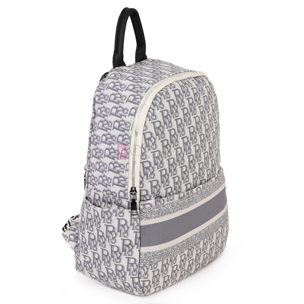 Дамска раница от текстил в сив цвят. Код: 7346