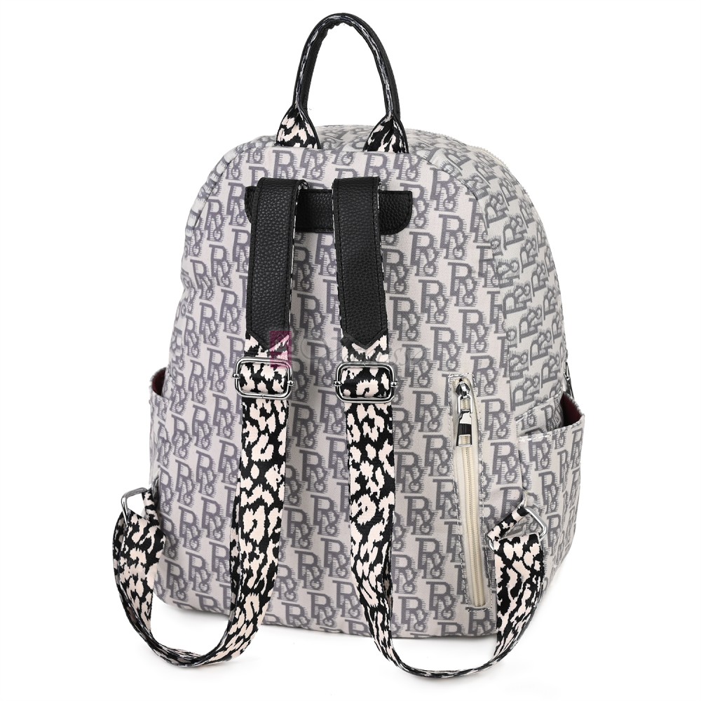 Дамска раница от текстил в сив цвят. Код: 7346