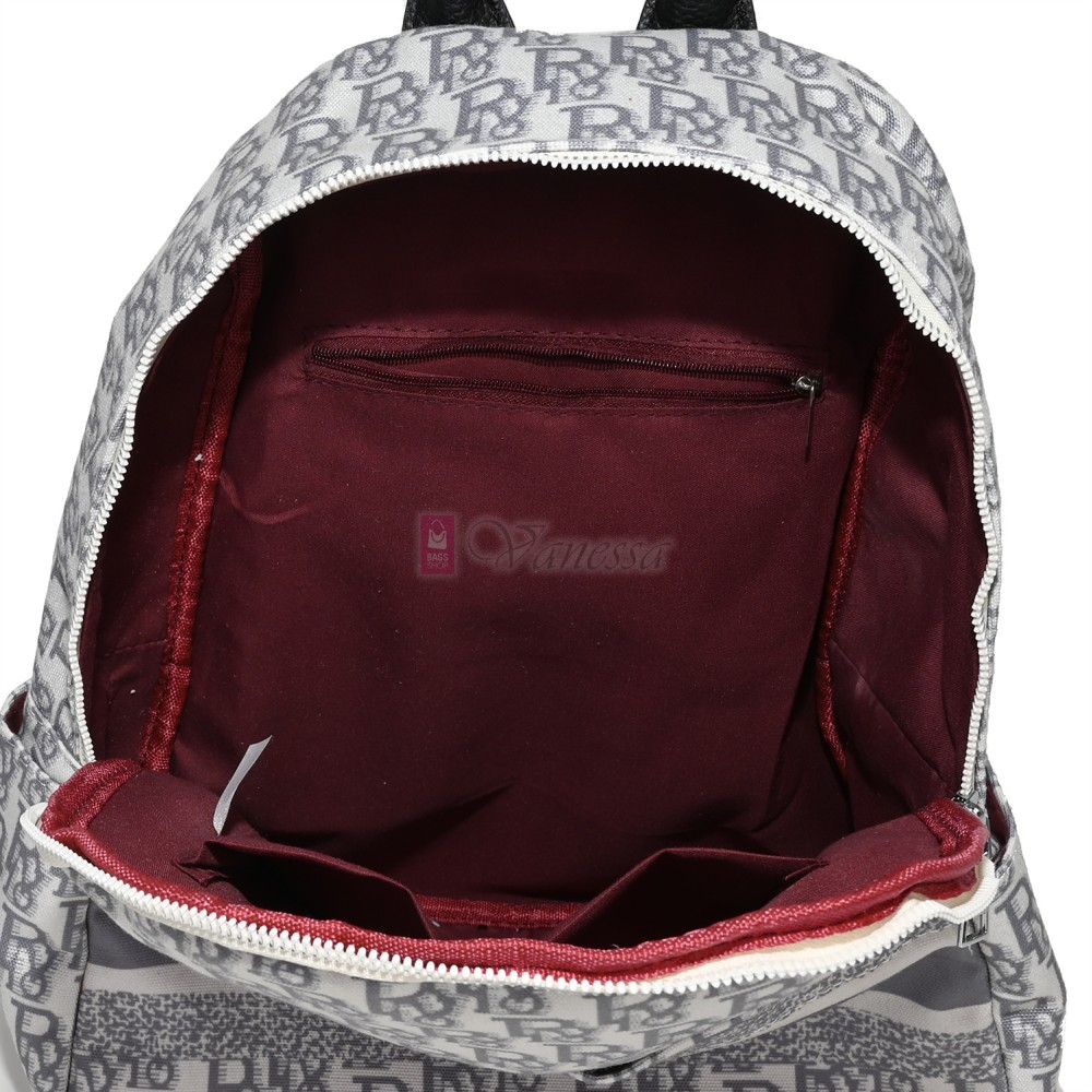 Дамска раница от текстил в сив цвят. Код: 7346