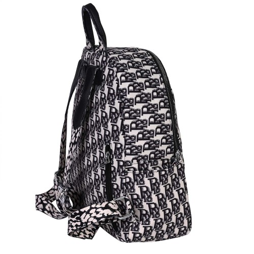 Дамска раница от текстил в черен цвят Код 7346