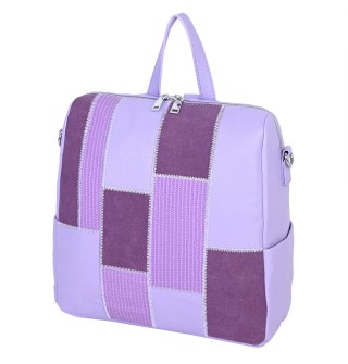  Дамска раница/чанта от еко кожа в лилав цвят. Код: 739