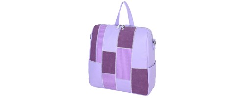  Дамска раница/чанта от еко кожа в лилав цвят. Код: 739