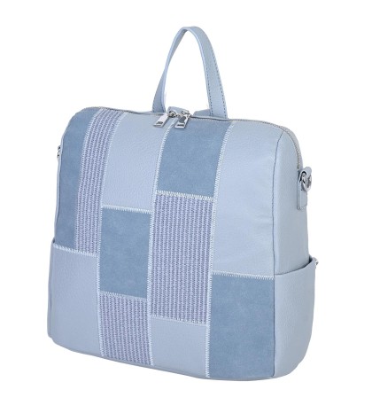  Дамска раница/чанта от еко кожа в син цвят. Код: 739
