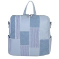 Дамска раница/чанта от еко кожа в син цвят. Код: 739