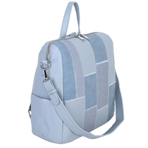Дамска раница/чанта от еко кожа в син цвят. Код: 739