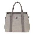  Дамска чанта от висококачествена еко кожа в сив цвят. Код: 7638