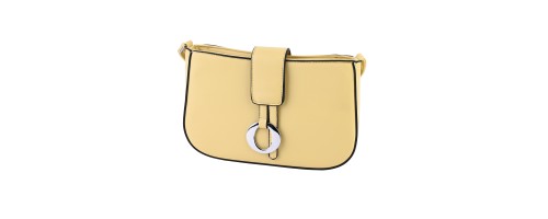 Дамска чанта от еко кожа в жълт цвят H7661