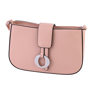 Дамска чанта от еко кожа в розов цвят H7661