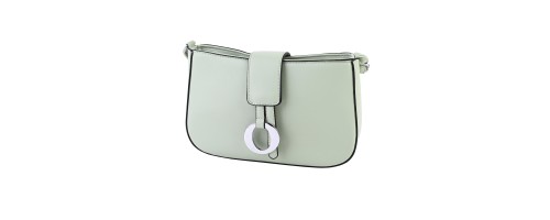 Дамска чанта от еко кожа в зелен цвят H7661