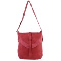 Дамска ежедневна чанта от висококачествена екологична кожа в червен цвят Код: 767