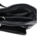 Дамска ежедневна чанта от висококачествена екологична кожа в черен цвят Код: 7704