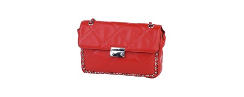  Дамска чанта от еко кожа в червен цвят. Код: 7891