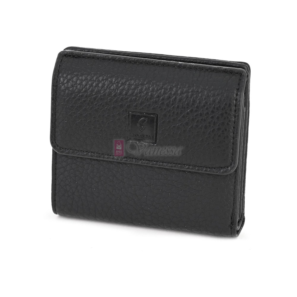 Малко дамско портмоне от еко кожа в черен цвят Код: 8001-5