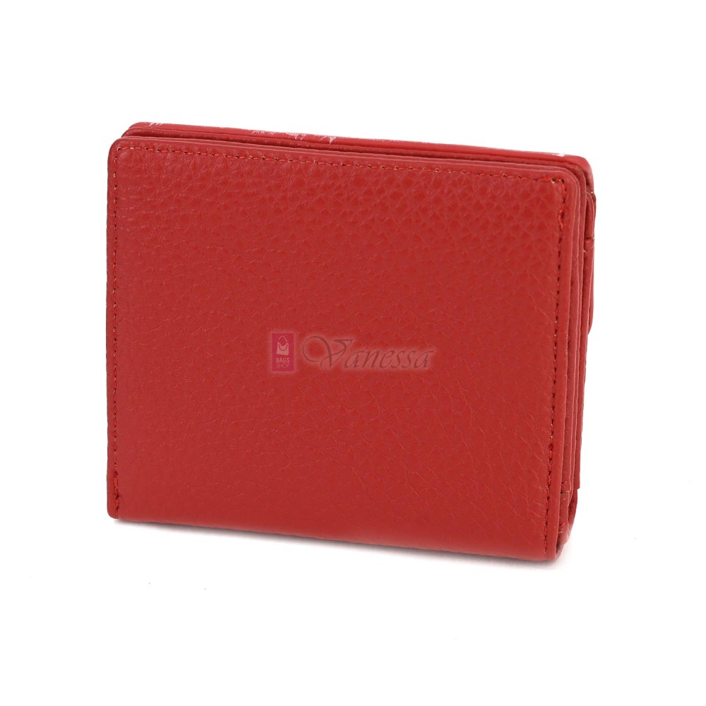 Малко дамско портмоне от еко кожа в червен цвят Код: 8001-5