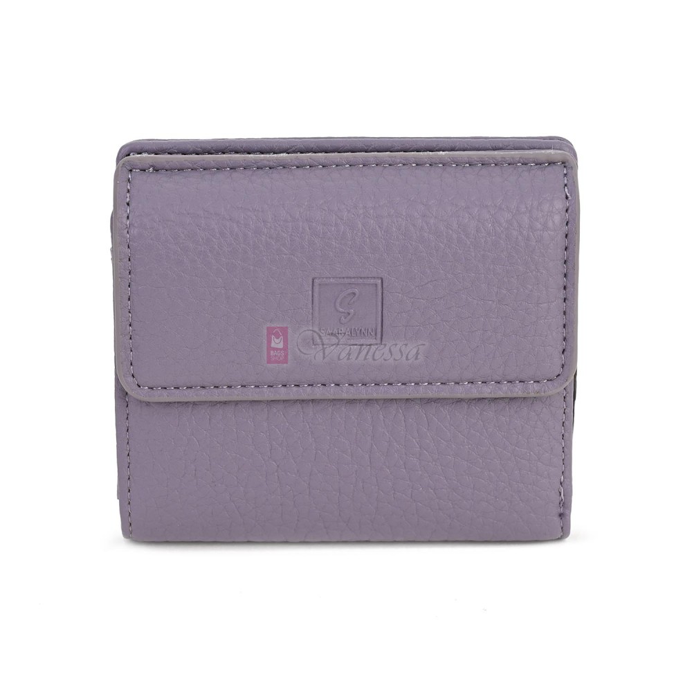Малко дамско портмоне от еко кожа в лилав цвят Код: 8001-5
