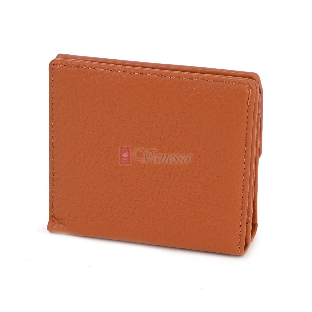 Малко дамско портмоне от еко кожа в оранжев цвят Код: 8001-5