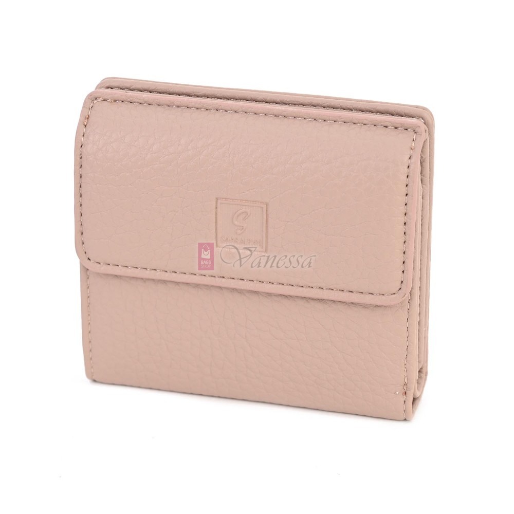Малко дамско портмоне от еко кожа в розов цвят Код: 8001-5