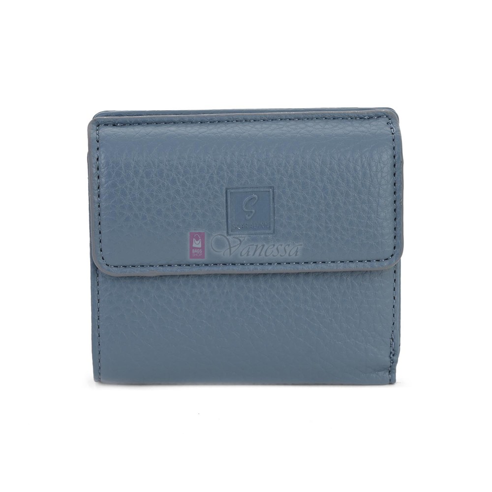 Малко дамско портмоне от еко кожа в син цвят Код: 8001-5