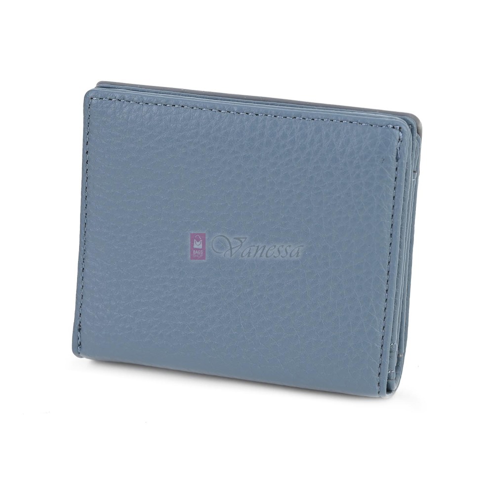 Малко дамско портмоне от еко кожа в син цвят Код: 8001-5