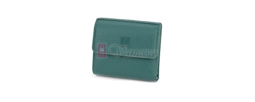 Малко дамско портмоне от еко кожа в зелен цвят Код: 8001-5