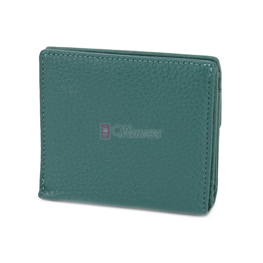 Малко дамско портмоне от еко кожа в зелен цвят Код: 8001-5