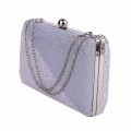 Официална дамска чанта в сребрист цвят. Код: 8018