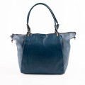 Дамска чанта от еко кожа тип торба в син цвят. Код: 8035-249