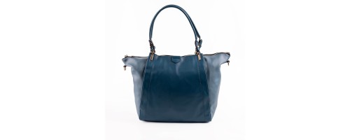 Дамска чанта от еко кожа тип торба в син цвят. Код: 8035-249 