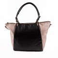 Дамска чанта от еко кожа тип торба в черно. Код: 8035-249