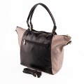 Дамска чанта от еко кожа тип торба в черно. Код: 8035-249