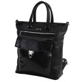 Дамска чанта/раница от еко кожа в черен цвят Код: 8087