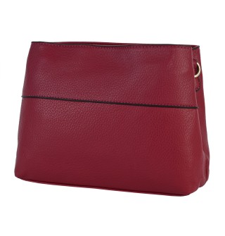  Дамска чанта от еко кожа в червен цвят. Код: 8112