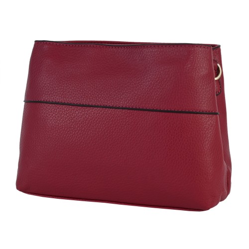 Дамска чанта от еко кожа в червен цвят. Код: 8112