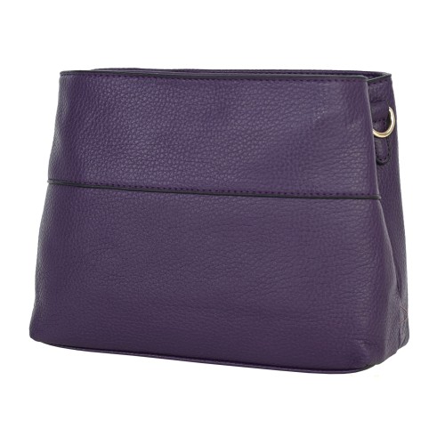Дамска чанта от еко кожа в лилав цвят. Код: 8112