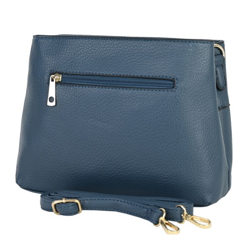 Дамска чанта от еко кожа в син цвят. Код: 8112