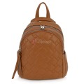 Дамска раница от еко кожа в кафяв цвят. Код: AP8150-472D