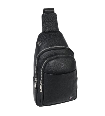 Мъжка чанта от еко кожа в черен цвят. Код: 8174