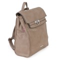 Дамска раница от висококачествена еко кожа, в бежов цвят. Код: 8202