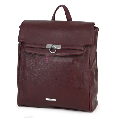  Дамска раница от висококачествена еко кожа, в цвят бордо. Код: 8202