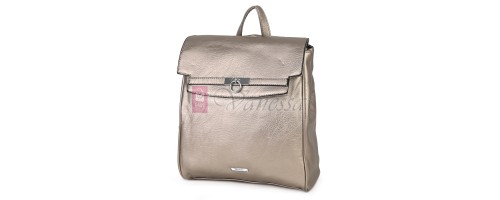  Дамска раница от висококачествена еко кожа, в златист цвят. Код: 8202